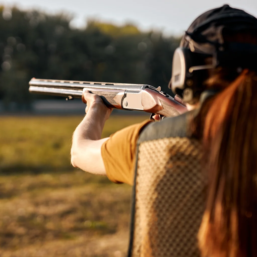 girl-shooting-shotgun-at-lilsa-lodge-targets