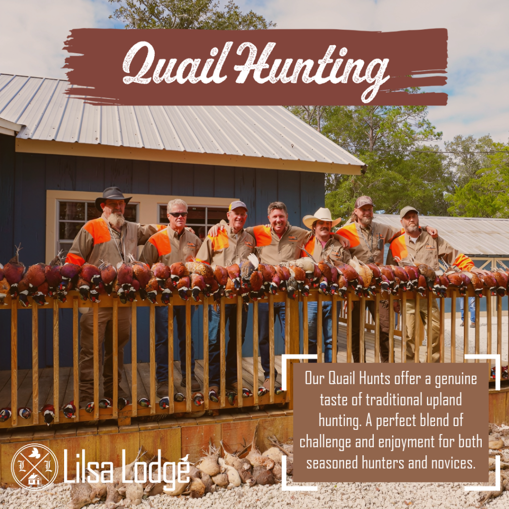 Quail hunters posing with haul